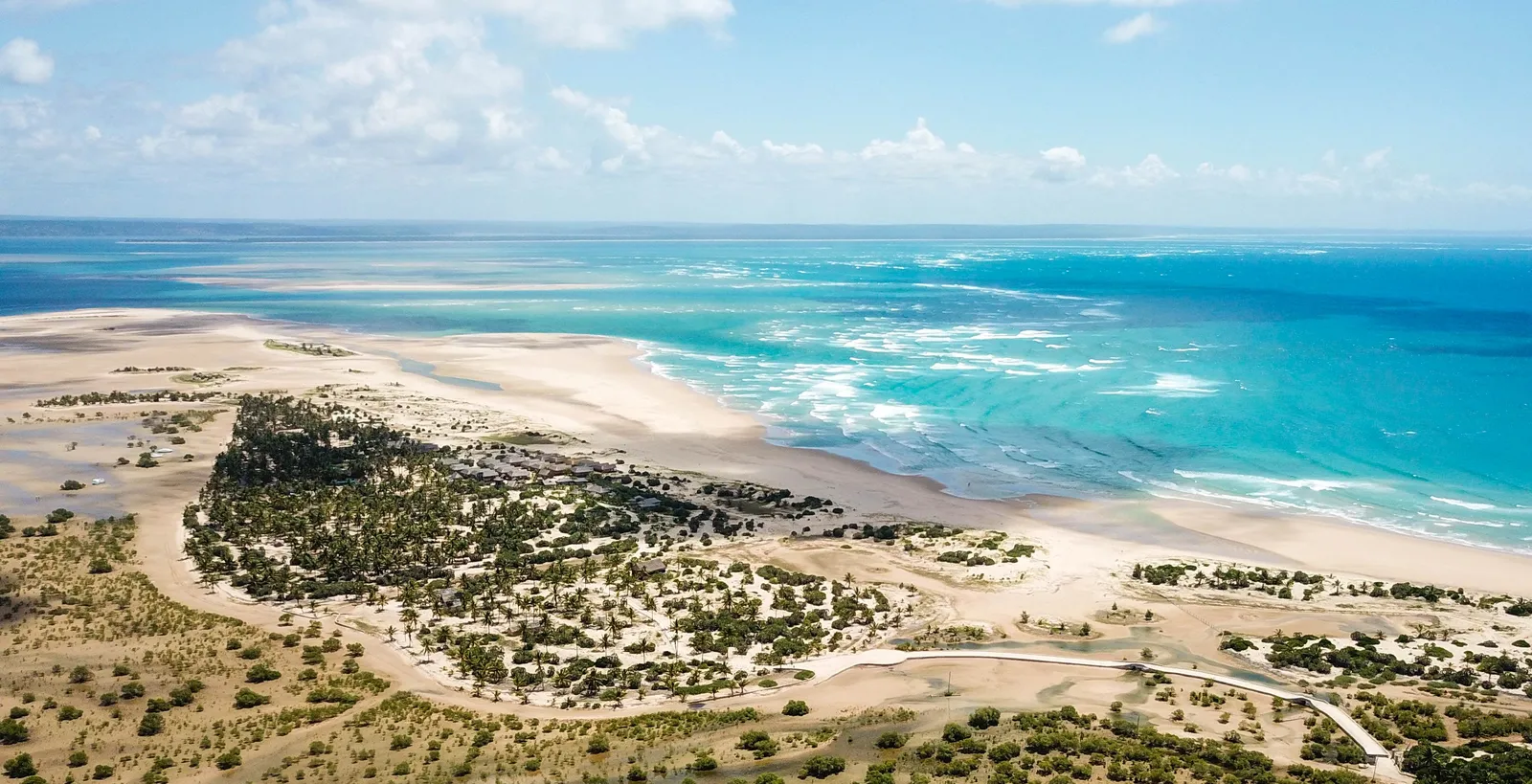 paysage de plage vu de drone