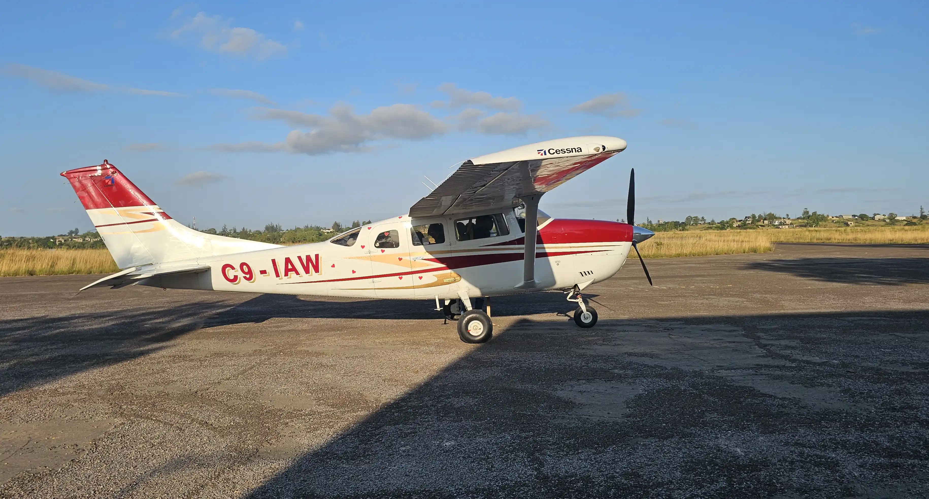 By plane over Bilene